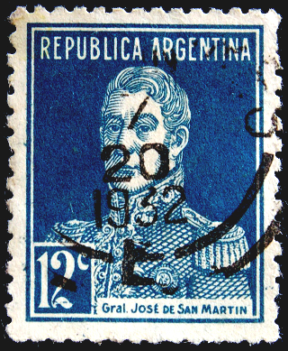 Аргентина 1931 год . 12 с . Хосе Франсиско де Сан-Мартин (1778-1850)